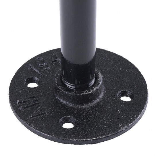 1/2'' Iron Industrial Pipe Shelf Flange Bracket 210mm Shelf Support With Screws 1/2'' Iron Industrial Pipe Shelf Flange Bracket 210mm Shelf Support With Screws