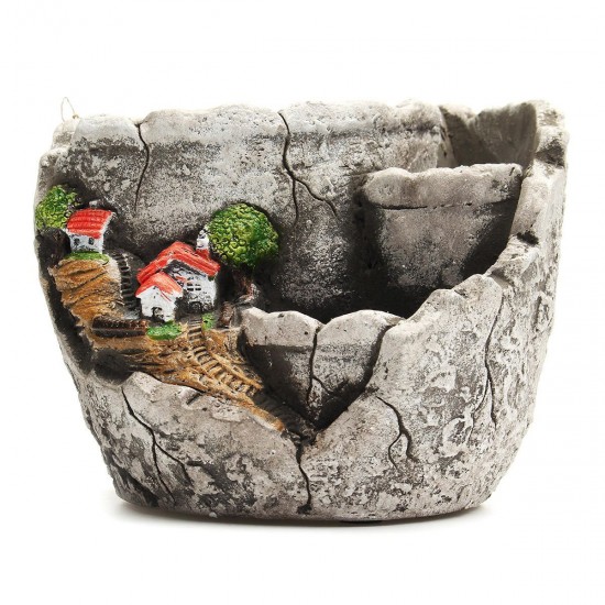 13 x 10cm Succulent Plant Unglazed Cement Flower Pot Sky Garden House Decorations 13 x 10cm Succulent Plant Unglazed Cement Flower Pot Sky Garden House Decorations