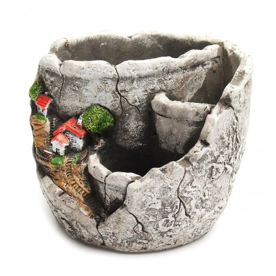 13 x 10cm Succulent Plant Unglazed Cement Flower Pot Sky Garden House Decorations 13 x 10cm Succulent Plant Unglazed Cement Flower Pot Sky Garden House Decorations