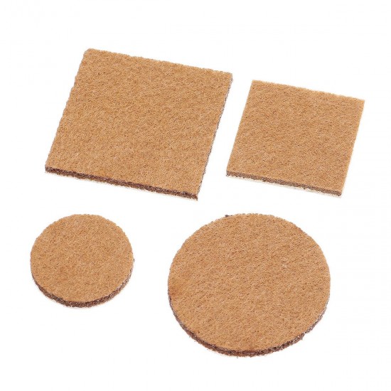 130Pcs Adhesive Felt Furniture Pads Chair Leg Floor Protect Round Square Pad