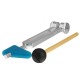 136.1Hz Yoga Tuning Fork With Belt Cover And Hammer Meditation Nerve Practice Tools 136.1Hz Yoga Tuning Fork With Belt Cover And Hammer Meditation Nerve Practice Tools