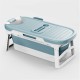 1.36m Portable Foldable Bathtub Barrel Children Baby Bath Basin Swim Tub Sauna Bathtub 1.36m Portable Foldable Bathtub Barrel Children Baby Bath Basin Swim Tub Sauna Bathtub