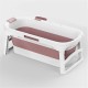 1.36m Portable Foldable Bathtub Barrel Children Baby Bath Basin Swim Tub Sauna Bathtub 1.36m Portable Foldable Bathtub Barrel Children Baby Bath Basin Swim Tub Sauna Bathtub