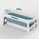 1.36m Portable Foldable Bathtub Barrel Children Baby Bath Basin Swim Tub Sauna Bathtub