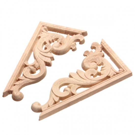 13*7CM Wood Carving Decal Corner Applique Frame for Wall Wardrobe Door Decoration 13*7CM Wood Carving Decal Corner Applique Frame for Wall Wardrobe Door Decoration