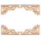 13*7CM Wood Carving Decal Corner Applique Frame for Wall Wardrobe Door Decoration 13*7CM Wood Carving Decal Corner Applique Frame for Wall Wardrobe Door Decoration