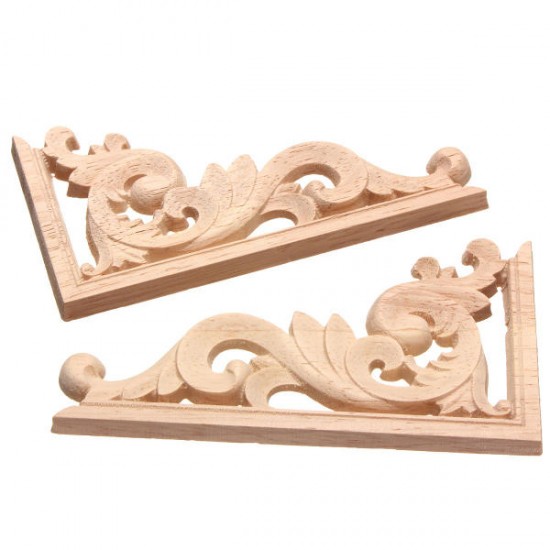 13*7CM Wood Carving Decal Corner Applique Frame for Wall Wardrobe Door Decoration 13*7CM Wood Carving Decal Corner Applique Frame for Wall Wardrobe Door Decoration