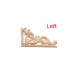 13*7CM Wood Carving Decal Corner Applique Frame for Wall Wardrobe Door Decoration 13*7CM Wood Carving Decal Corner Applique Frame for Wall Wardrobe Door Decoration