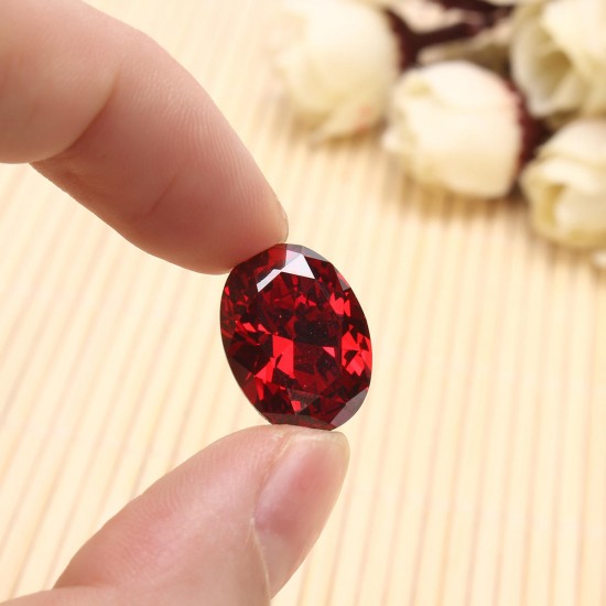 13.89ct Pigeon Blood Red Ruby Unheated 12X16mm Diamond Oval Cut VVS Loose Gems Decorations