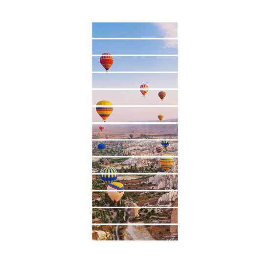 13Pcs 3D Hot Air Balloon Entrance Staircase Stair Wall Sticker Photo Self-adhensive Floor Wallpaper Sticker 13Pcs 3D Hot Air Balloon Entrance Staircase Stair Wall Sticker Photo Self-adhensive Floor Wallpaper Sticker
