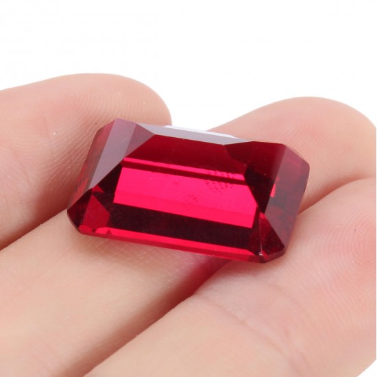 13x18mm 26.35CT Pigeon Blood Red Ruby Rectangle Cut AAAA+ Loose Gemstone Decorations 13x18mm 26.35CT Pigeon Blood Red Ruby Rectangle Cut AAAA+ Loose Gemstone Decorations
