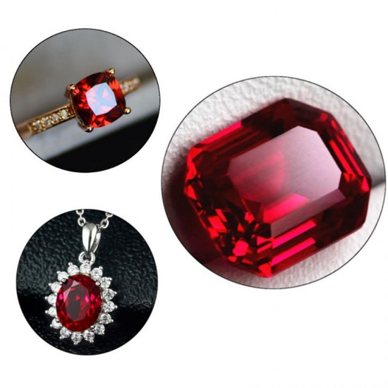 13x18mm 26.35CT Pigeon Blood Red Ruby Rectangle Cut AAAA+ Loose Gemstone Decorations 13x18mm 26.35CT Pigeon Blood Red Ruby Rectangle Cut AAAA+ Loose Gemstone Decorations