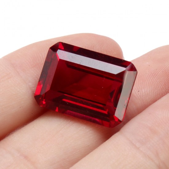 13x18mm Unheated Rectangular SHape Pigeon Blood Red Ruby Cut Loose Gems Home Decorations