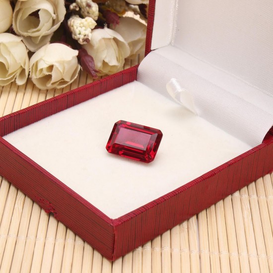 13x18mm Unheated Rectangular SHape Pigeon Blood Red Ruby Cut Loose Gems Home Decorations