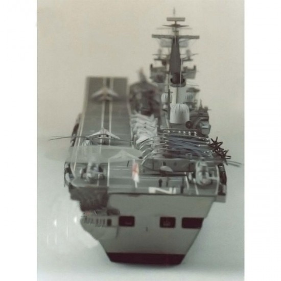 1:400 3D Paper Model DIY England Invincible Class Aircraft Carrier Ship Boat Kit Sailing Boats Model