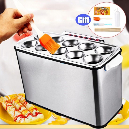 1400w 220V Non-stick Commercial Egg Cooker Sausage Roll Machine Omelette Cooker Boiler