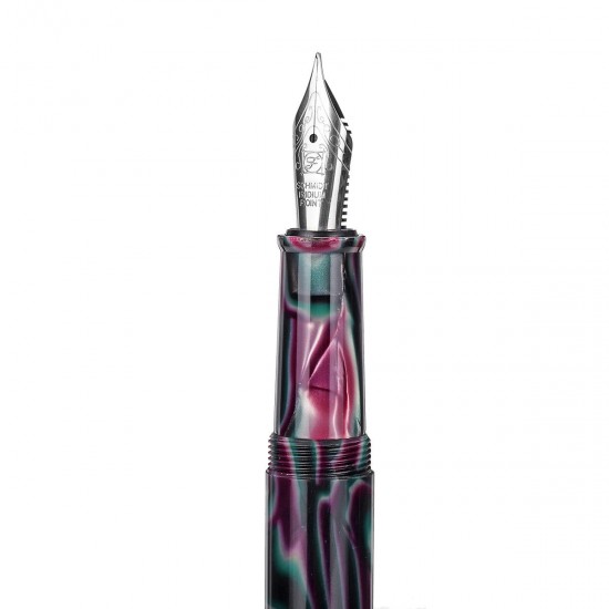 14.5x1.5cm Screw Cap F-shape Iridium Nib LIY Fountain Pen With Box Student Office Ink Pens