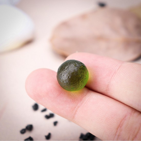 14mm Green Moldavite Impact Class Czech Beads Rough Energy Crystal Stone Decorations Gift