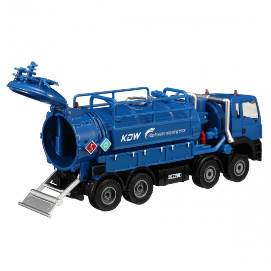 1:50 Scale Diecast Model Vacuum Sewage Waste Water Suction Truck Model Toy Shipping Model
