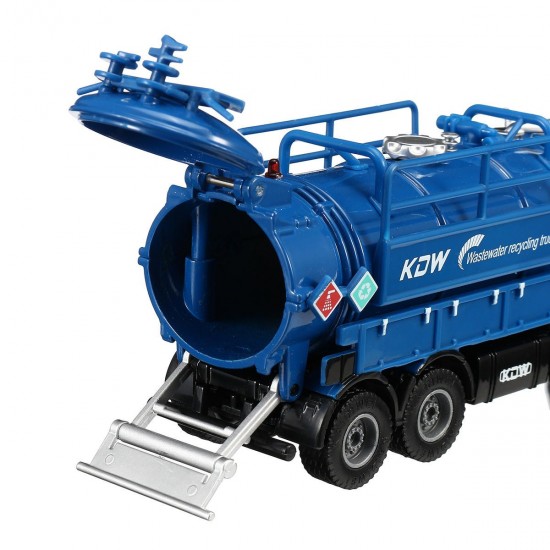 1:50 Scale Diecast Model Vacuum Sewage Waste Water Suction Truck Model Toy Shipping Model