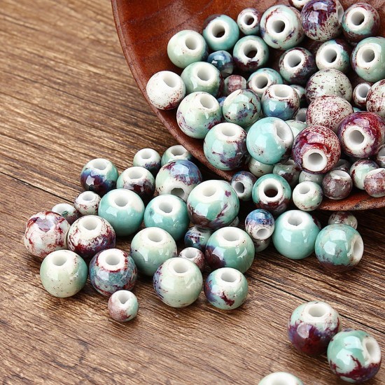 150Pcs/set 6/8/10mm Bead Ceramic DIY Porcelain String Spacer Loose Round Jewelry Craft Decorations 150Pcs/set 6/8/10mm Bead Ceramic DIY Porcelain String Spacer Loose Round Jewelry Craft Decorations