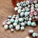 150Pcs/set 6/8/10mm Bead Ceramic DIY Porcelain String Spacer Loose Round Jewelry Craft Decorations