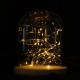 15*18.5cm Glass Dome Display Jar Clothe Decor Wooden Base w/ Fairy LED Light 15*18.5cm Glass Dome Display Jar Clothe Decor Wooden Base w/ Fairy LED Light
