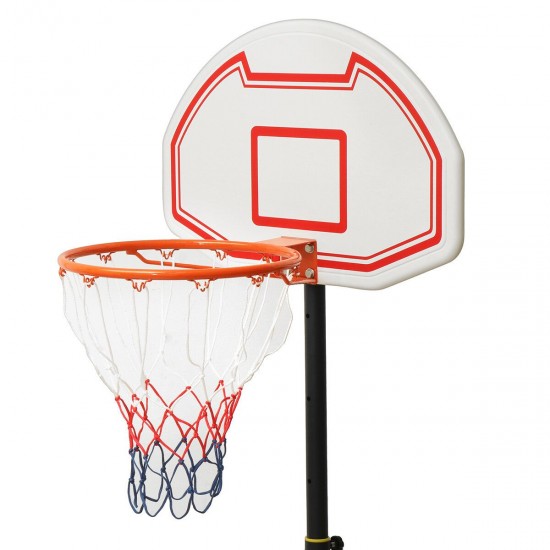 155-210cm Adjustable Child Outdoor Play Sports Basketball Board Hoop & Net Sets with Stand
