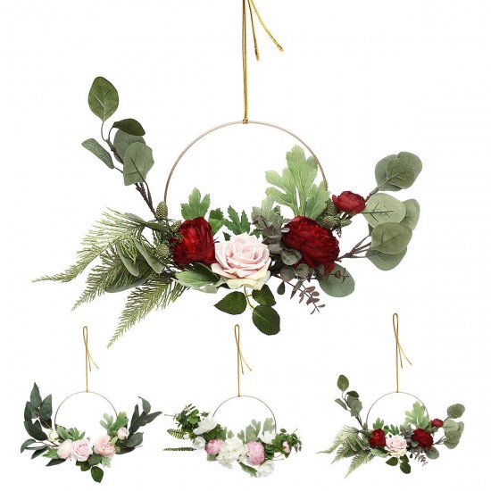 15.7 Inches Artificial Flowers Wreaths Door Perfect Artificial Garland for Wedding Deco Supplies Home Party Decor 15.7 Inches Artificial Flowers Wreaths Door Perfect Artificial Garland for Wedding Deco Supplies Home Party Decor