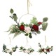 15.7 Inches Artificial Flowers Wreaths Door Perfect Artificial Garland for Wedding Deco Supplies Home Party Decor 15.7 Inches Artificial Flowers Wreaths Door Perfect Artificial Garland for Wedding Deco Supplies Home Party Decor