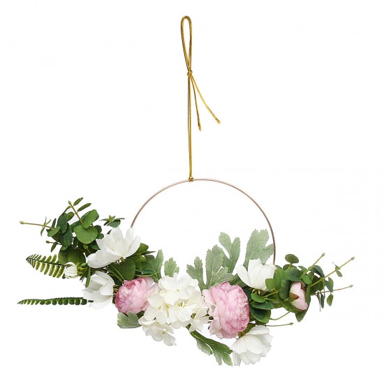 15.7 Inches Artificial Flowers Wreaths Door Perfect Artificial Garland for Wedding Deco Supplies Home Party Decor