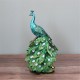 15x13x26cm Peacock Statue Decorative Home Office Art Decorations Desktop Gift