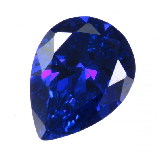 16.87ct Royal Blue Sapphire 13x18mm Pear Cut Loose Gemstone DIY Jewelry Decorations