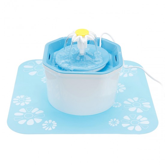 1.6L DC 5V Flower Pet Drinking Waterer Fountain Electric Cat Dog Automatic Bowl Filter 1.6L DC 5V Flower Pet Drinking Waterer Fountain Electric Cat Dog Automatic Bowl Filter