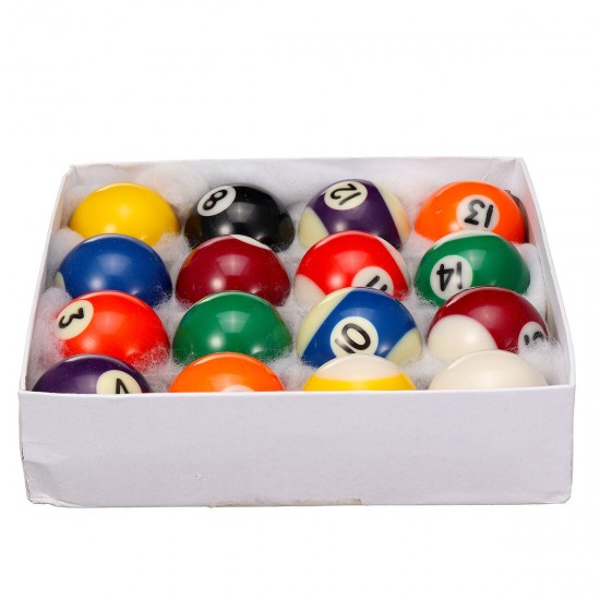 16pcs/set 25MM 32MM 38MM Resin Mini Billiard Pool Ball Children Table Game Toy