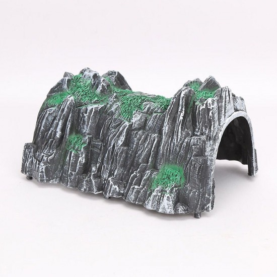 17.8CM Plastic Scale Model Toy Train Railway Cave Tunnels Sand Table Decorations