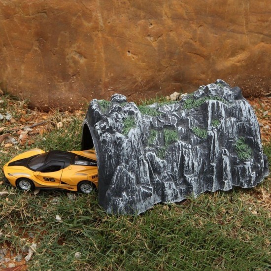17.8CM Plastic Scale Model Toy Train Railway Cave Tunnels Sand Table Decorations 17.8CM Plastic Scale Model Toy Train Railway Cave Tunnels Sand Table Decorations