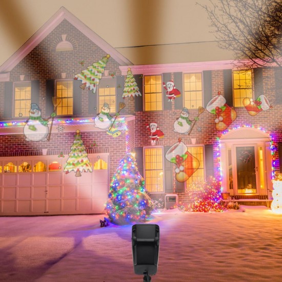 18 in 1 Projection Lamp Projector Christmas Halloween Outdoor Landscape Garden Party Decorations