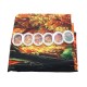 180X180CM Forest Waterproof Shower Curtain Bathroom Toilet Lid Seat Cover Bath Mat Pad Set