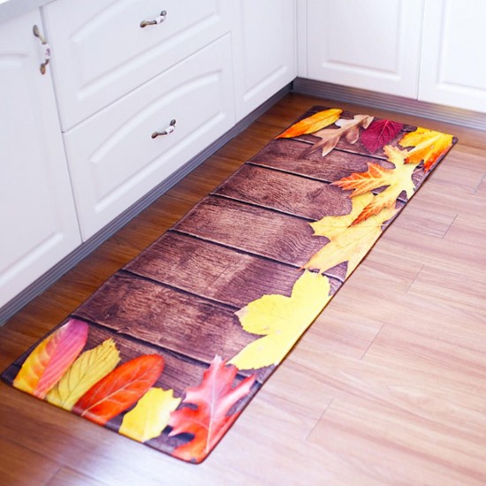 180cm Non-Slip Home Kitchen Bedroom Floor Mat Rug Door Flannel Carpet Washable