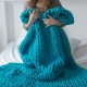 180x120cm Warm Hand Chunky Knitted Blankets Thick Yarn Wool Sofa Bed 180x120cm Warm Hand Chunky Knitted Blankets Thick Yarn Wool Sofa Bed