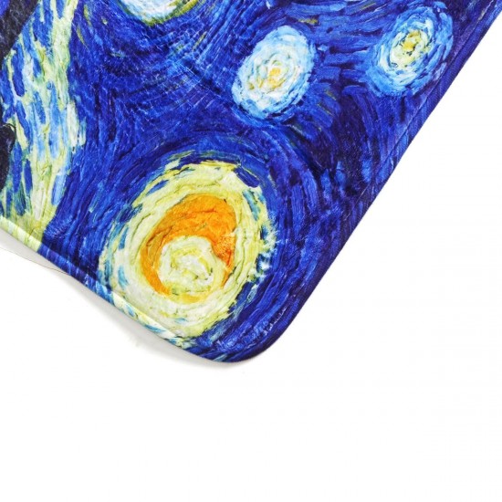 180x180cm The Starry Night Pattern Bathroom Waterroof Shower Curtains Toliet Mat 12 Hooks 180x180cm The Starry Night Pattern Bathroom Waterroof Shower Curtains Toliet Mat 12 Hooks