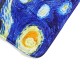 180x180cm The Starry Night Pattern Bathroom Waterroof Shower Curtains Toliet Mat 12 Hooks