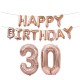 18/21/30/40/50/60th Rose Gold Happy Birthday Foil Balloon Banner Kit Party Decorations 18/21/30/40/50/60th Rose Gold Happy Birthday Foil Balloon Banner Kit Party Decorations