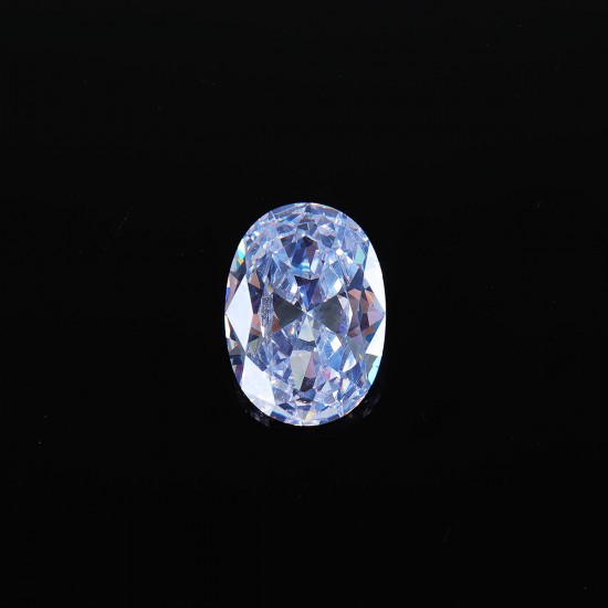 18*25mm White Zircon Sapphire Diamond Oval Cut Loose Gemstones AAA Craft Decorations