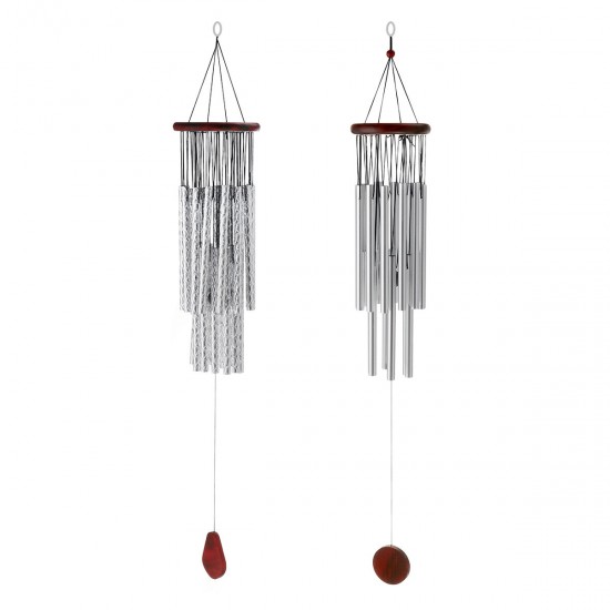 18/27 Tubes Hanging Wind Chimes Wood Metal for Home Yard Garden Decoration Gift 18/27 Tubes Hanging Wind Chimes Wood Metal for Home Yard Garden Decoration Gift