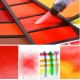18/42 Colors Acrylic Paint Portable Solid Watercolor Pigment Paint Set w/ Water Brush