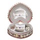 18cm Shell Heart Jewelry Box Ear Studs Necklace Ring Storage Case Organizer