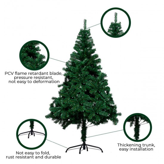 1.8m Green Christmas Tree 570t PVC Leaf Removable Mini Artificial Christmas Tree Decorations Christmas Tree Decoration Xmas Tree 1.8m Green Christmas Tree 570t PVC Leaf Removable Mini Artificial Christmas Tree Decorations Christmas Tree Decoration Xmas Tree