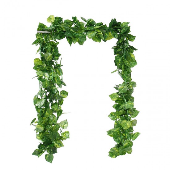 198cm Artificial Ivy Leaf Vine Foliage Green Hanging Garland Plant Home Wedding Decorations